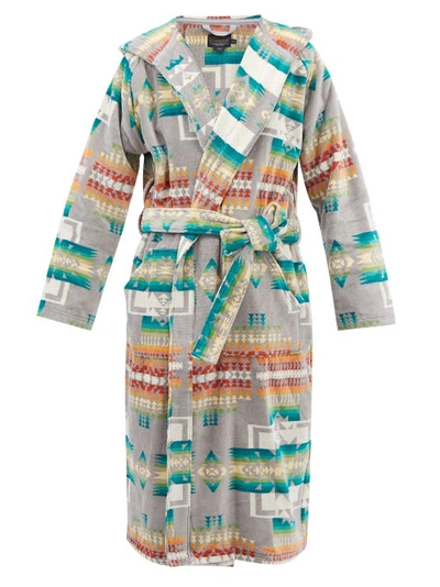 Pendleton Pilot Rock Graphic-print Cotton Terry-toweling Robe In Multicolor