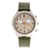 Elevon Antoine Chronograph Leather-band Watch With Date In Green