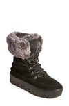 Sperry Women's Torrent Lace Up Winter Boots Women's Shoes In Black/grey Fur