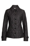 Burberry Fernleigh Thermoregulated Diamond Quilted Jacket In Honey