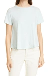 Eileen Fisher Crewneck Boxy Organic Cotton T-shirt In Clear Water