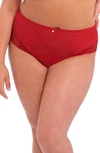 Elomi Priya Full Figure High Waist Briefs In Haute Red