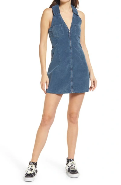 white christmas dresses Denim Button Front Drop Waist Mini Dress – Defiant Boutique