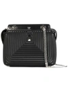 Fendi Dotcom Shoulder Bag In Black