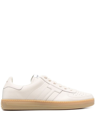 Tom Ford Radcliffe Low-top Trainers In Beige