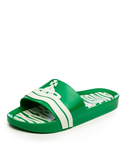 Vivienne Westwood Beach Slides Green/white Orb ModeSens - Main Image