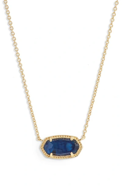 Kendra Scott Elisa Pendant Necklace In Navy Abalone