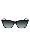 Ferragamo Gancini 54mm Rectangular Sunglasses In Black 3