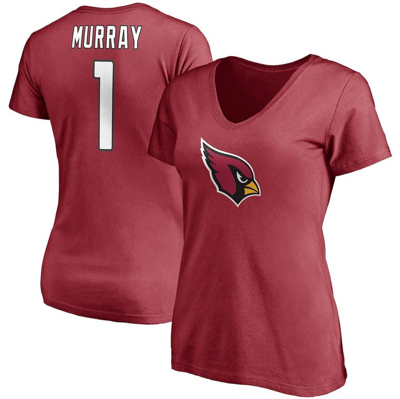 Fanatics Women's Kyler Murray Cardinal Arizona Cardinals Player Icon Name And Number V-neck T-shirt
