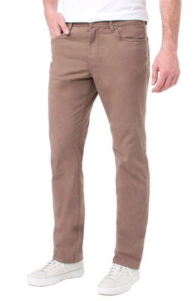 Liverpool Regent Relaxed Straight Leg Twill Pants In Cub