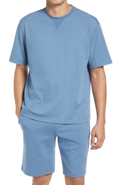 Bugatchi Short Sleeve Crewneck T-shirt In Slate