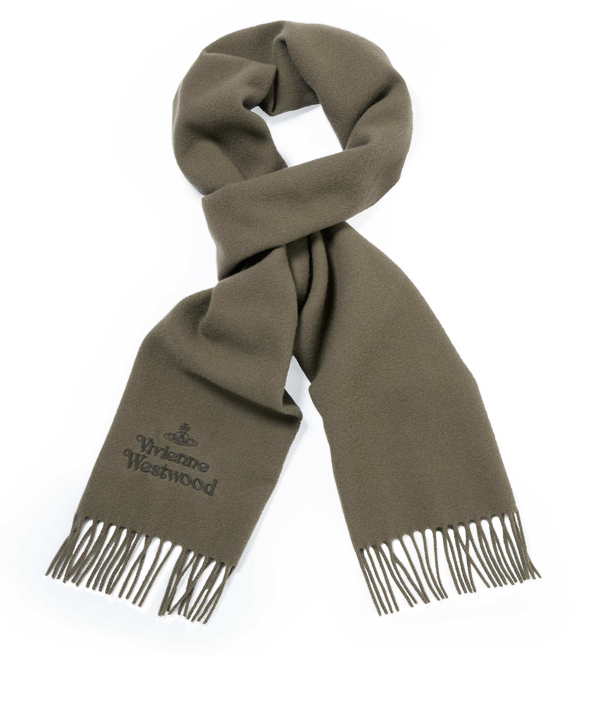 Vivienne Westwood Classic Embroidered Scarf In Taupe | ModeSens