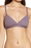 Skims Fits Everybody Crossover Bralette In Plum