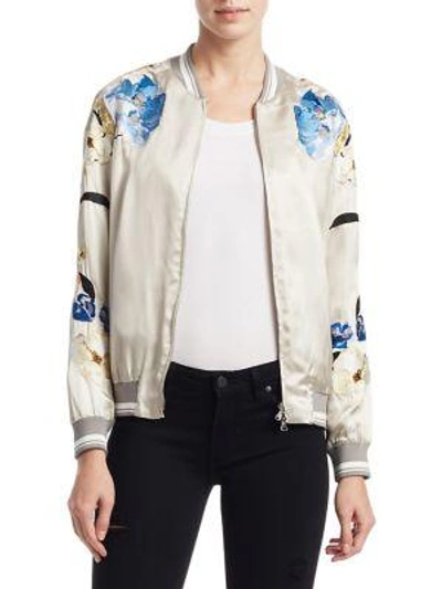 3.1 Phillip Lim Floral Bomber Jacket In Silver | ModeSens