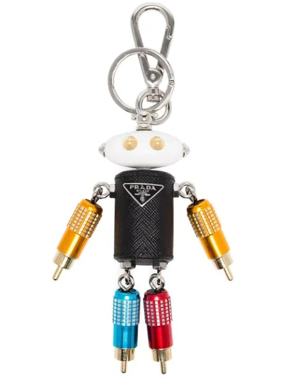 Prada Robot Bag Charm In Multicolour