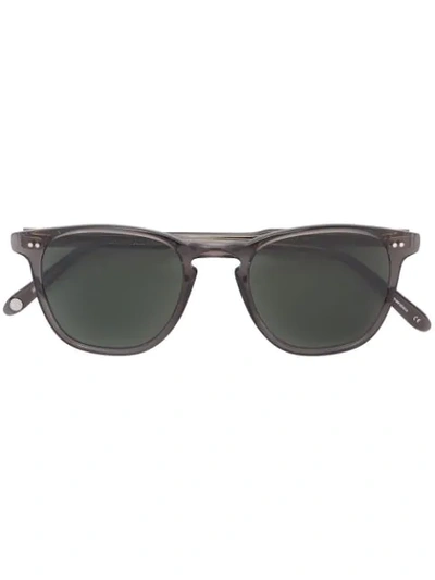 Garrett Leight Brooks 47 Square Acetate And Metal Sunglasses In Grey