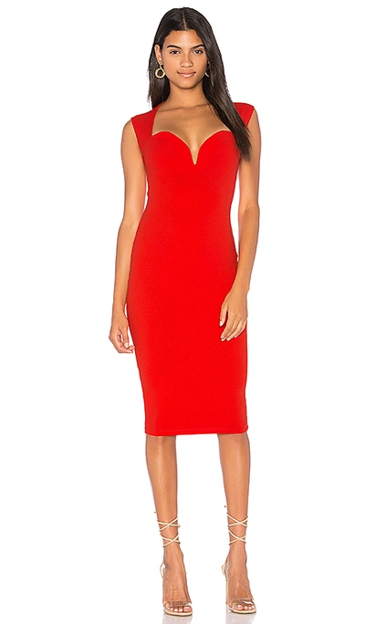 knee length dresses for ladies NOOKIE FORTUNE MIDI | MADELINE'S BOUTIQUE | BOCA RATON