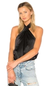 Amanda Uprichard Novara Top In Black