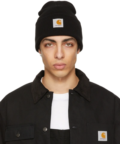 Carhartt Hat Logo Hats In Black Acrylic | ModeSens