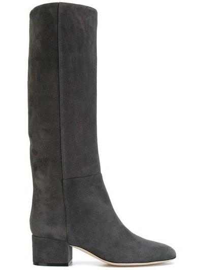 Sergio Rossi Heeled Boots In Grey