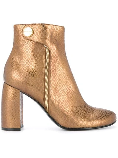 Stella Mccartney Alter Ankle Boots In Metallic