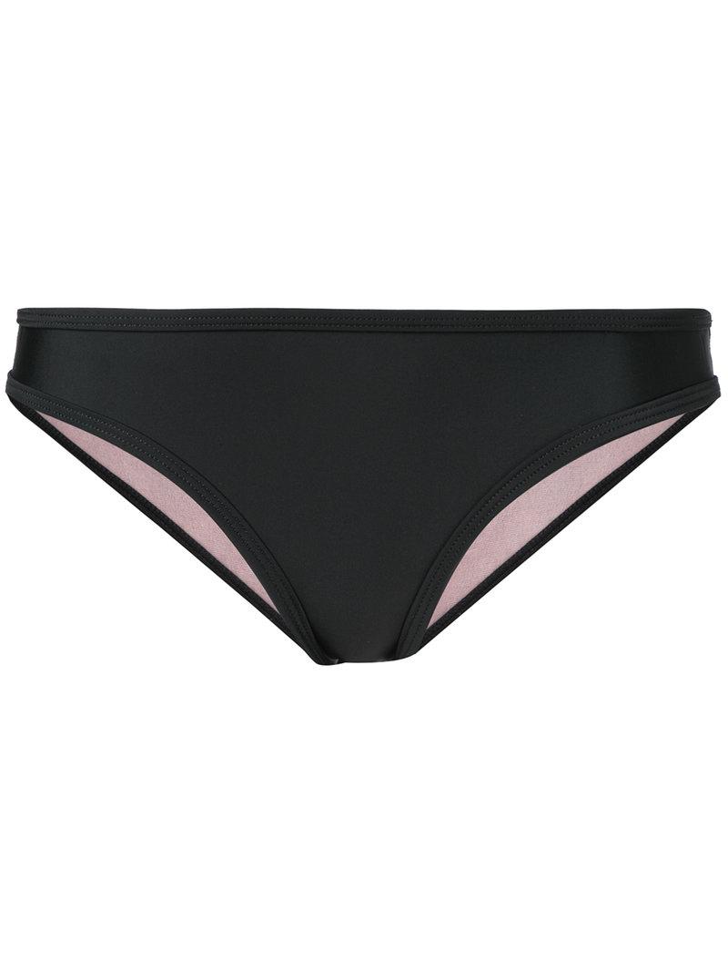black bikini pants
