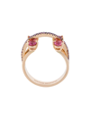 Delfina Delettrez 360 Linked Dots Ring In Metallic
