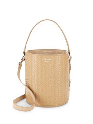 Meli Melo Santina Leather Bucket Bag In Light Tan | ModeSens
