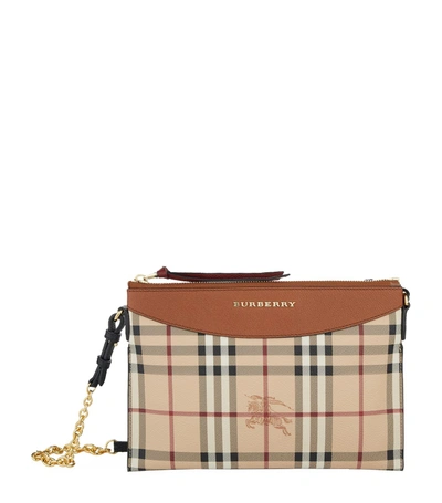 Burberry Haymarket Check Peyton Crossbody Bag (SHF-Do85Bg) – LuxeDH