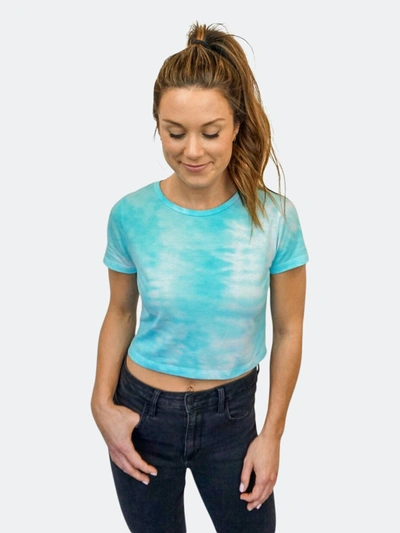 Accel Lifestyle On Cloud 9 Classic Crop Tee In Blue