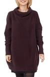 Free People Ottoman Slouchy Tunic In Black Raisin