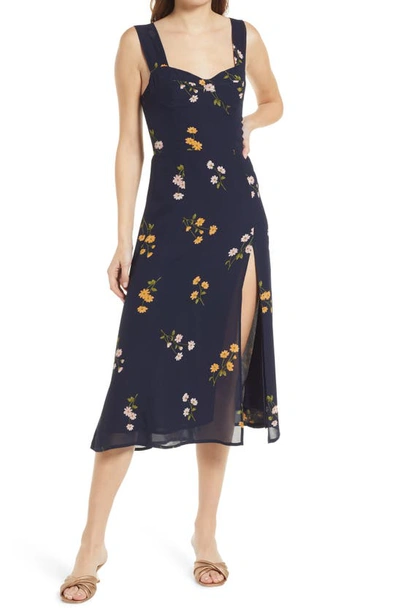 open lace back dress Reformation Fulton Dress