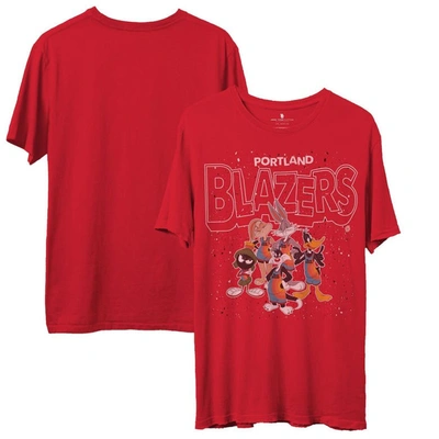Junk Food Men's Red Portland Trail Blazers Space Jam 2 Home Squad Advantage T-shirt