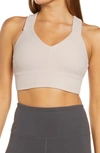 Alo Yoga Emulate Sports Bra In Dusty Pink