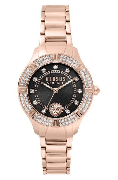 Versus Canton Road Bracelet Watch, 36mm In Rose Gold
