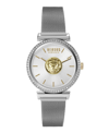 Versus Brick Lane Watch, 34mm In White/silver