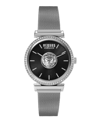 Versus Brick Lane Mesh Strap Watch, 34mm In Black/silver