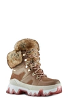 Cougar Warrior Mix-leather Snow Boots W/ Faux-fur Trim In Draft