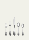 Wallace Silversmiths Grande Baroque 5-piece Dinner Setting In Silver