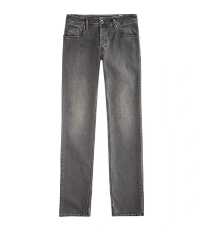 Diesel Washed Skinny-fit Jeans In Grey