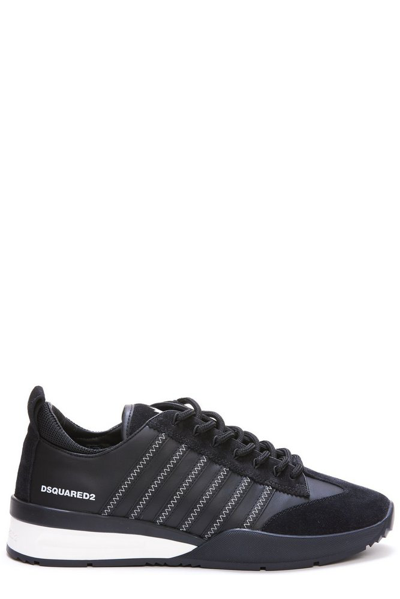 Dsquared2 Low-top Sneakers Legend Suede In Black