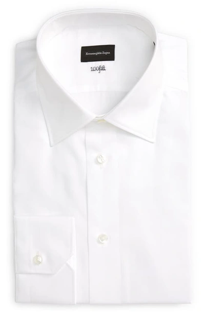 Zegna Paul 100 Fili Button-up Shirt In White