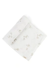 Pehr Print Organic Cotton Swaddle In Lamb/ Grey