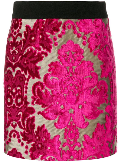 Fausto Puglisi Paisley Patch Mini Skirt