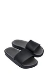 Melissa Beach Slide Sandal In Matte Black/smoke