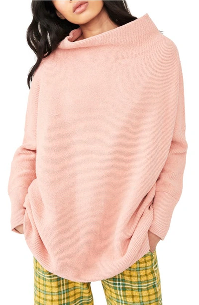 Free People Ottoman Slouchy Tunic In Dusty Pink