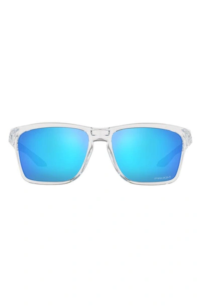 Oakley 58mm Rectangle Sunglasses In Sapphire