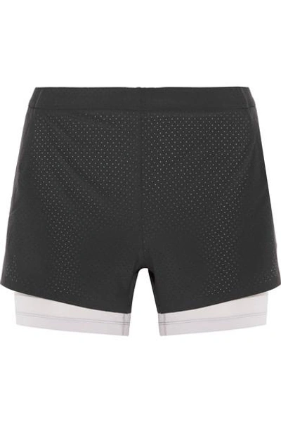 Nike Lab Aeroswift Mesh-trimmed Dri-fit Stretch-shell Shorts In Black