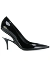 Maison Margiela Suspended-heel Patent-leather Pumps In Black