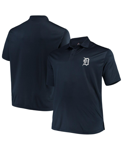 Fanatics Men's Navy Detroit Tigers Big And Tall Solid Birdseye Polo Shirt
